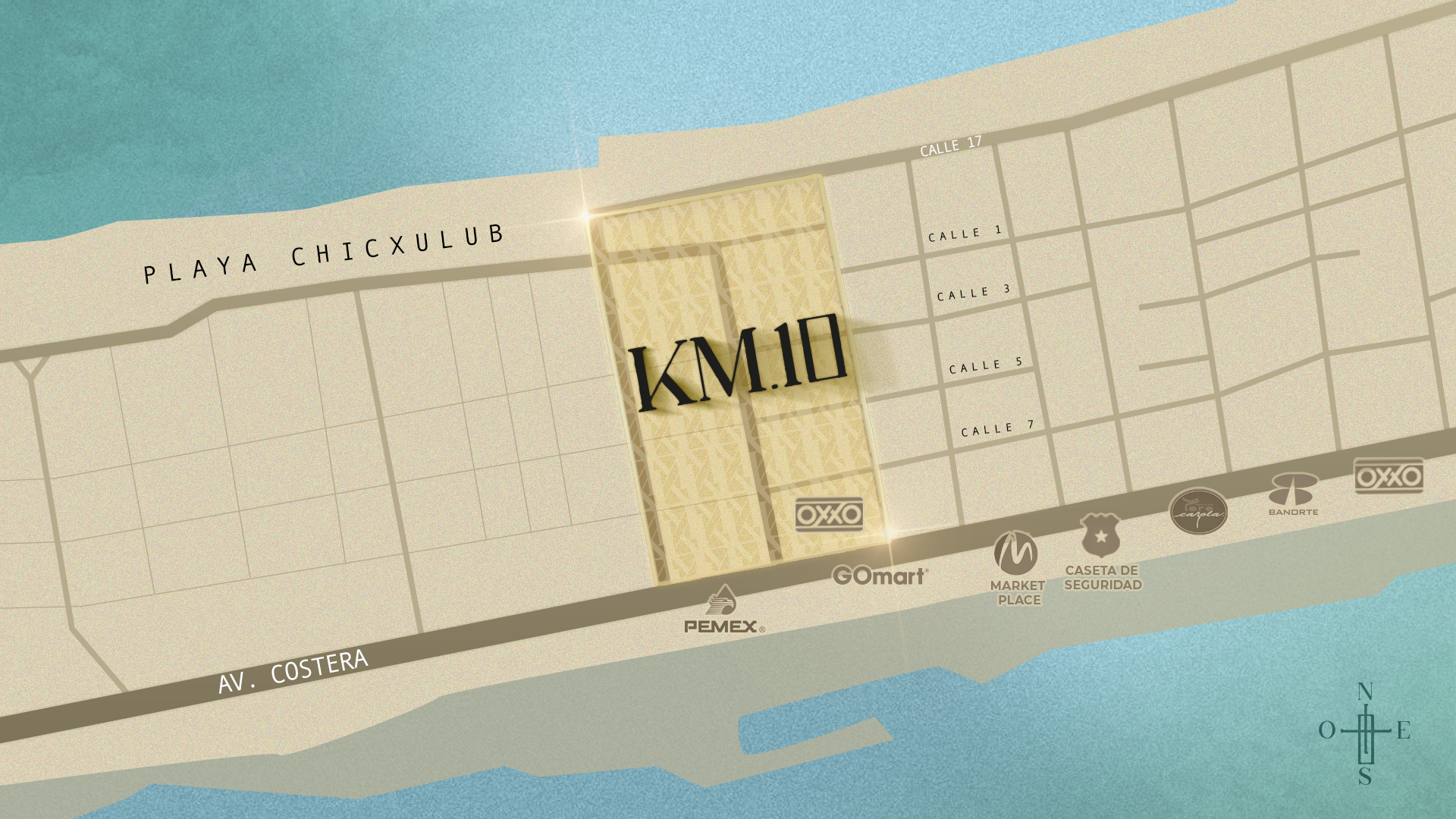 Plano de ubicación KM.10 con servicios cercanos