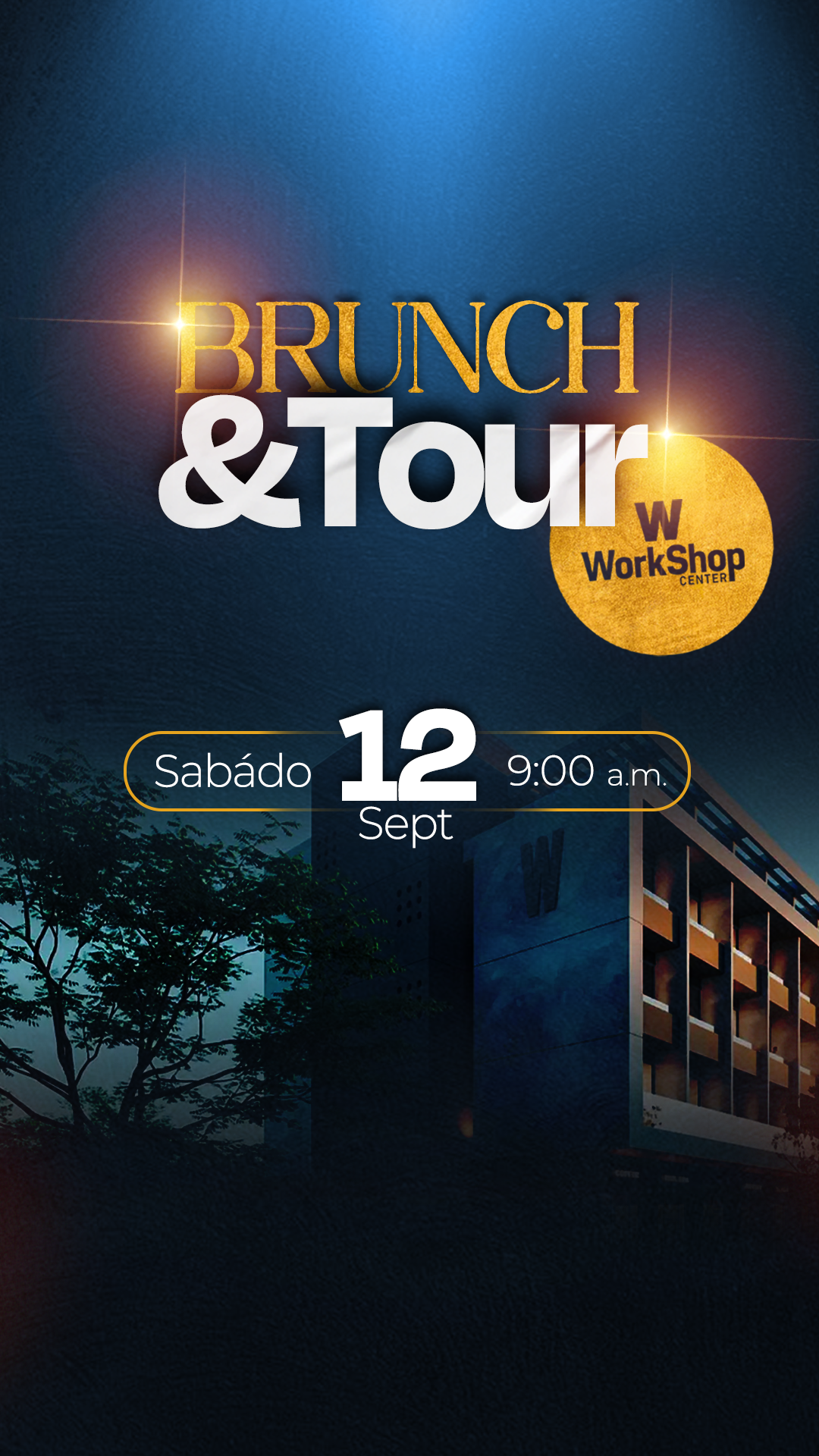 Brunch & Tour — 500 Noches Café Bar, vinos y tapas, en WorkShop Center. Sábado 12 de septiembre, 9:00 a.m.